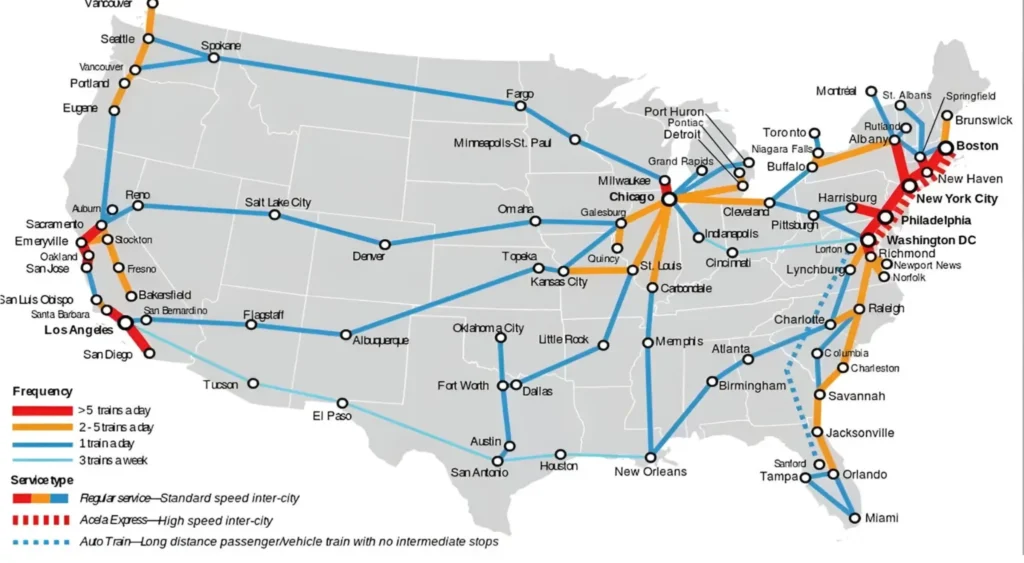 Sacramento Amtrak Station Routes