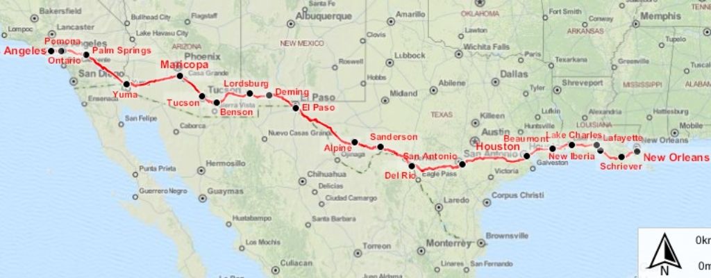 Know the Major Stops on the Route Of the Sunset Limited Train 