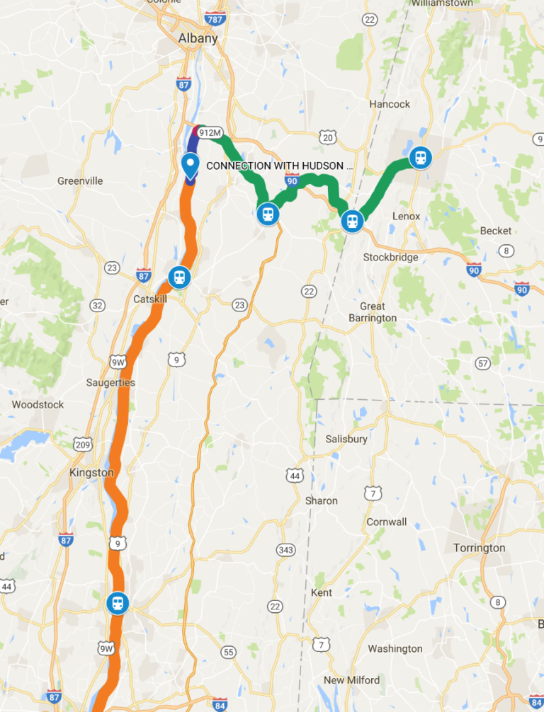 Know the Berkshire Flyer Train Route Map